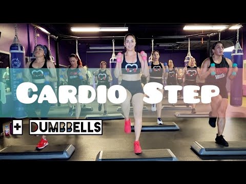 Cardio Step | 3 lb dumbbells