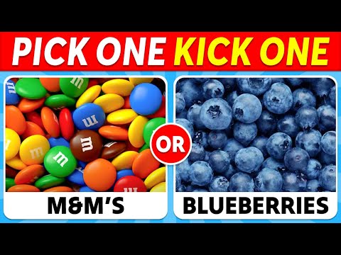 Pick One Kick One - JUNK FOOD vs HEALTHY FOOD 🍟🥗