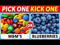 Pick One Kick One JUNK FOOD Vs HEALTHY FOOD