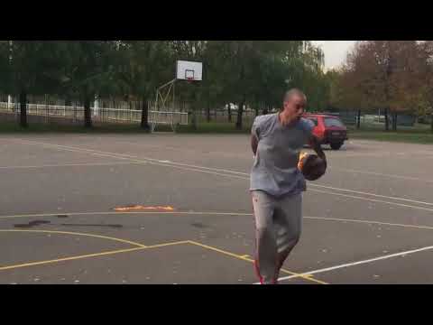 NEMANJA BLAZIC,AS KNOWN AS TRICKY FROM SERBIA,DOING BASKETBALL TRICKS WITH FIREBALL !