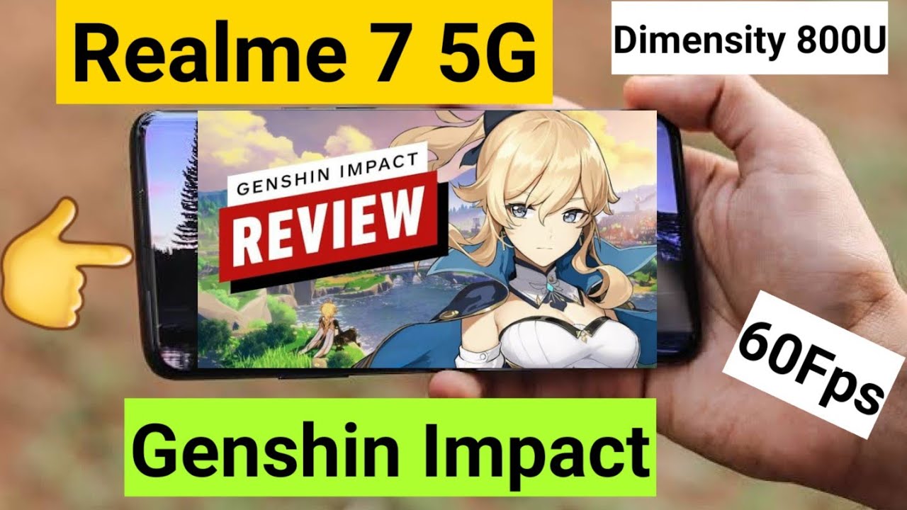 Realme 7 5g genshin impact 60fps high graphics support test