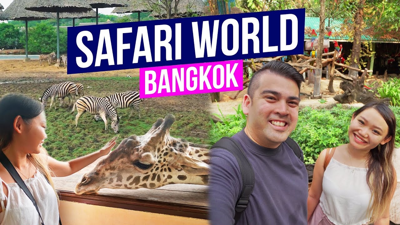 Join the adventure as tourists explore Safari World Bangkok in this captivating video.