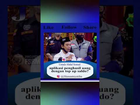 hukum aplikasi penghasilan uang dengan top up saldo?_Ustadz Abdul Somad Lc MA