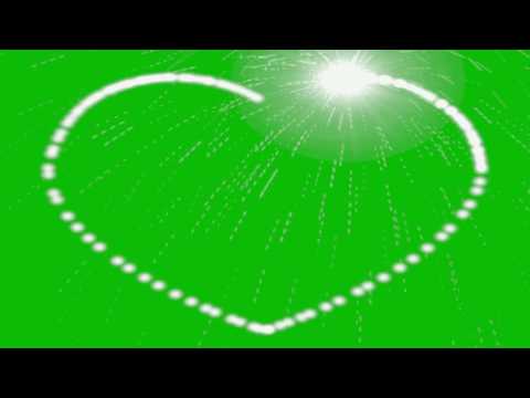 Green Screen Heart Love Effect sparkles HD / Футаж Сердце Эффект рамка Хромакей