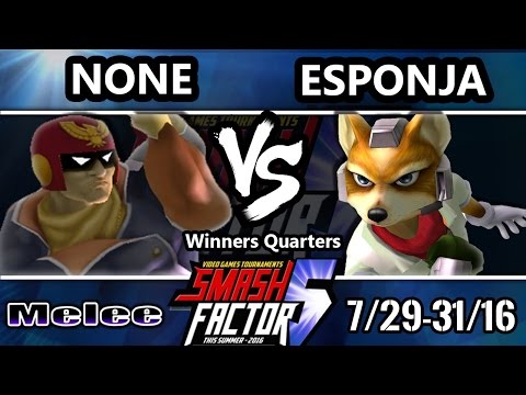 SF5 SSBM - EMG | n0ne (Captain Falcon) Vs. SCT | Esponja (Fox) Smash Melee Winners Quarters