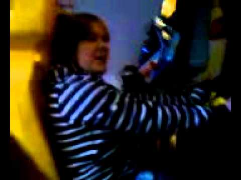 At a game room and Waffles cosplaying Initial D?