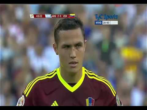 Penal atajado por Romero | Argentina-Venezuela 2-0 Copa America 2016