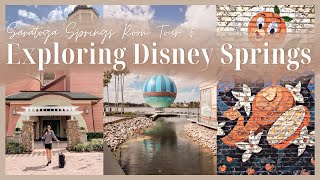 We've arrived at Walt Disney World!! Exploring Saratoga Springs Resort (Room Tour) & Disney Springs