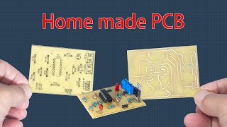 Home made pcb | Making a pcb using thermal transfer paper | Making Circuit Board Using Laser Printer