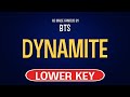 BTS Dynamite Karaoke Lower Key