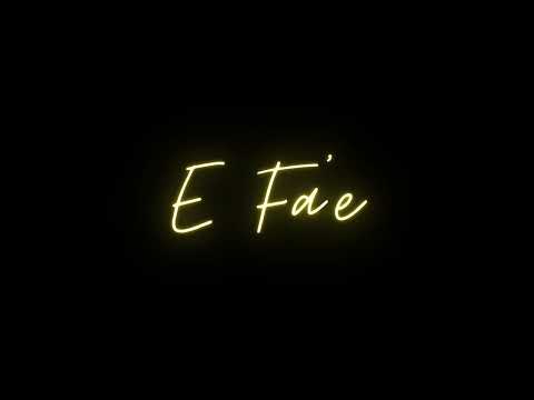 Hopoi Vou - E Fa’e, Tokoni mai