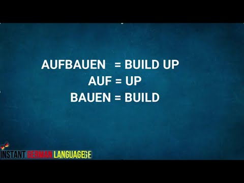 German Separable Verbs - AUF