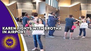 Karen Argues With Brotha In Airport Over Mistakenly Sitting In Her Seat On The Plane