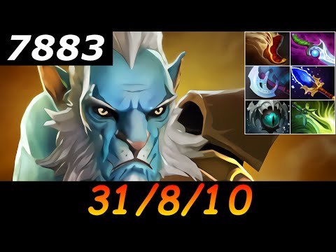 Dota 2 Phantom Lancer 7883 MMR 31/8/10 (Kills/Deaths/Assists) Ranked Full Gameplay