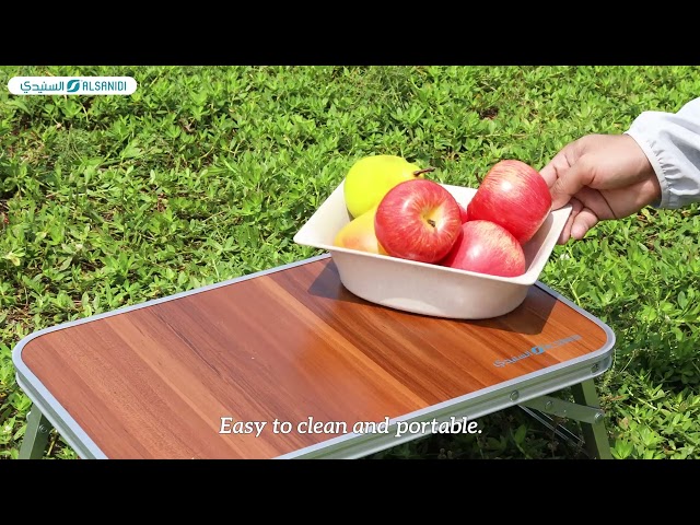 طاولة الومنيوم قابلة للطي 30*50 سم تتحمل 25 كجم- سهلة الحمل والتخزين، مقاومة لعوامل الطبيعة، متعددة الاستخدامات،ضمان سنتان