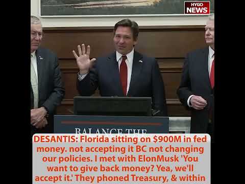 DeSantis: Florida Returning $900M Biden Couldn't Take Back; Calls for Balanced Budget Amendment -- 'Paid Off 41% of State Debt'