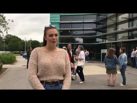 GCSE results day at Allerton High School. August 2019