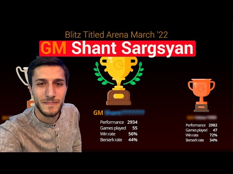 Blitz Titled Arena March '22 | GM Shant Sargsyan | LICHESS.ORG | 05/03/22