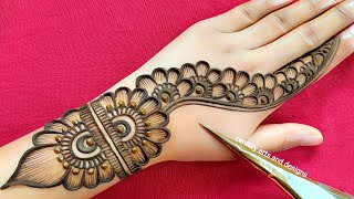 Very beautiful stylish back hand mehndi design | easy  & simple mehndi | mehndi design | mehndi .