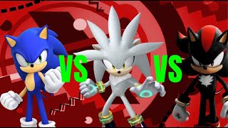 Sonic Vs Shadow Vs Silver