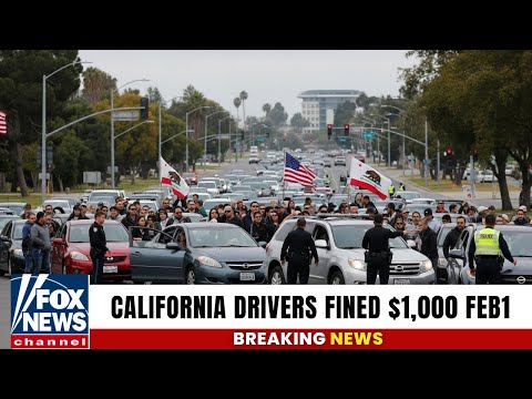 Breaking News 2026: New California Traffic Laws Start Feb 1 – Know This or Pay a $1,000 Fine!