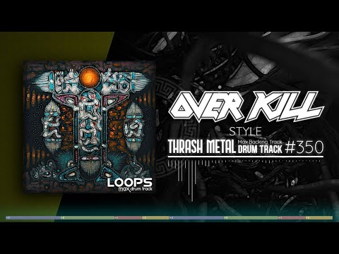 Thrash Metal Drum Track / Overkill Style / 185 bpm