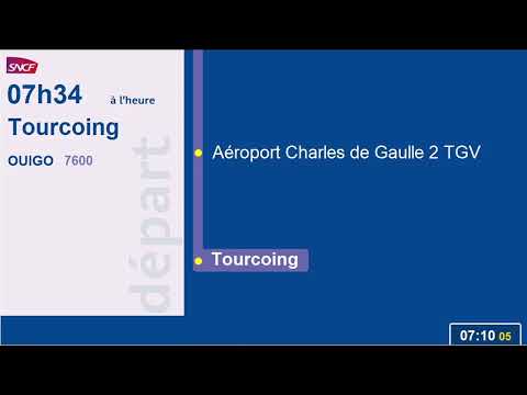 Compilation of SNCF announcements