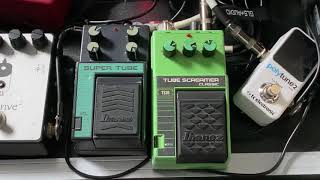 Video thumbnail for Ibanez Super Tube vs Tube Screamer TS10 by Tone Science