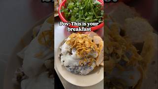 How about this for breakfast?....#vietnam #hanoi #banhcuon #…