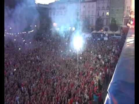 Wisła Kraków świętuje na Rynku, maj 2011