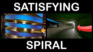 Double Helix parking garage Drone flight