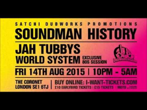 Jah Tubbys' Sound inna  80's Style @ The Coronet, London 14th Aug 2015 playing Ranking Dread