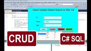 C# With SQL | Insert Update Delete and Search(CRUD) in C# with SQL Using ConnectionString