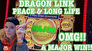 🔥🔥DRAGON LINK MAJOR WIN ON PEACE AND LONG LIFE AND DOLLAR STORM BRINGS A BIG WIN🔥🔥#casino#slots Video Video