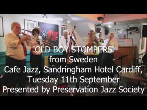 'Old Boy Stompers' from Stockholm, Sweden at Cafe Jazz Cardiff, 11thSept. 2018pt