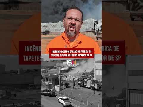 FÁBRICA EM MONTE MOR-SP É DEVASTADA POR INCÊNDIO