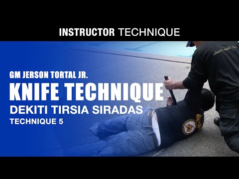 Dekiti Tirsia Siradas Knife Technique 5 (GM Jerson Tortal Jr.)