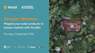Prepare Your Solar Products to Access Markets with VeraSol