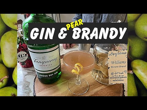 Gin, Jam & Pear Brandy is the Perfect Sipping Cocktail! Not Too Sweet, Nice Kick for Slow Drinking