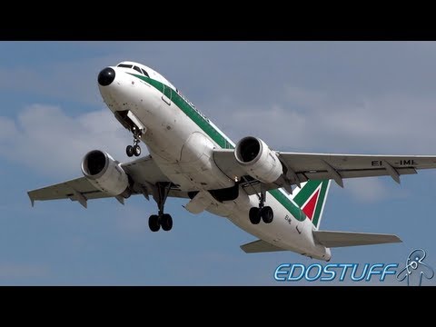 Alitalia - Airbus A319-112 EI-IML - Takeoff from SPU/LDSP Split airport
