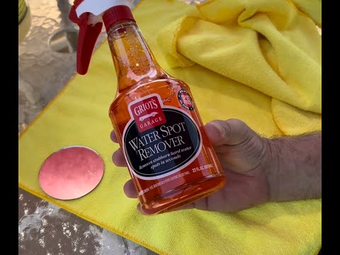 Griots Water Spot Remover Vs. Vinegar w/ Hard Water Spots