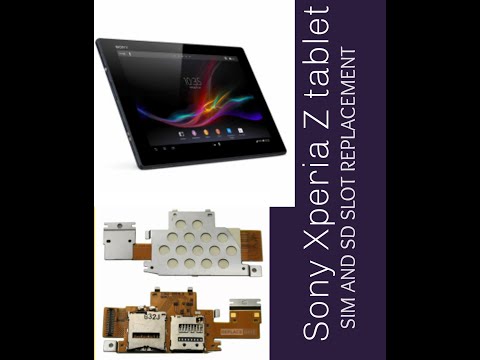 Watch ads then skip Sony Xperia/ Sony tablet Z2 4G SIM card and SDcard reader slot replacement