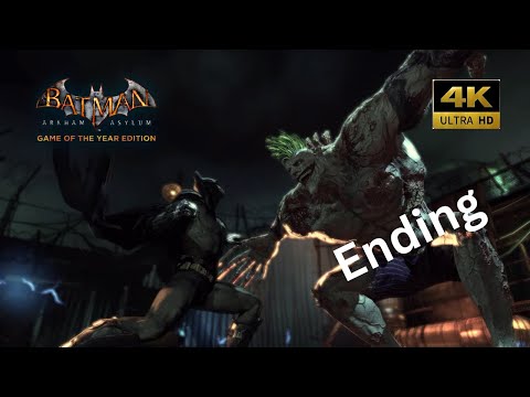 Batman Arkham Asylum Ending gameplay walkthrough Full game | RTX 4090 i9 13900K | 4K #batman