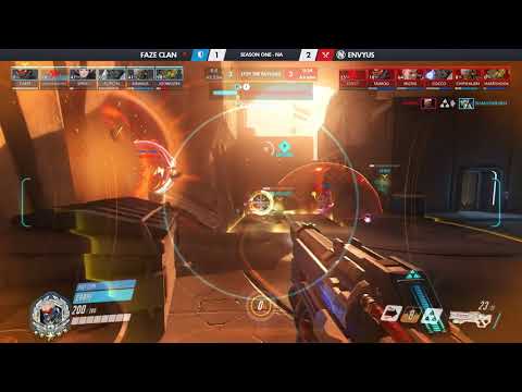 Taimou with an insane helix rocket - Faze Clan vs Envyus - Overwatch Contenders