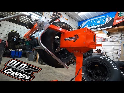 Introducing The Variable Speed Tire Demon | Tire Prep Stand | #dirttrackracing