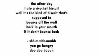 Rubber Biscuit with Lyrics