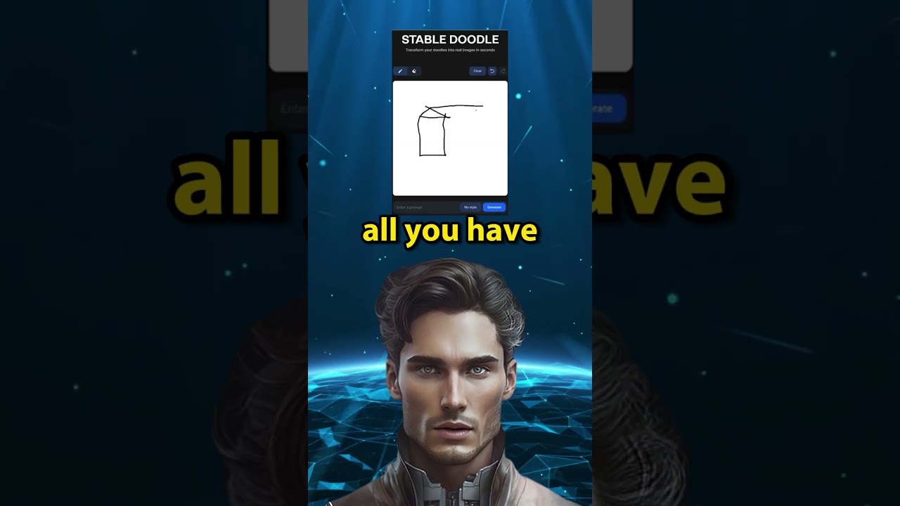 This AI can bring your drawings to life in seconds! Stable Doodle is super fun!