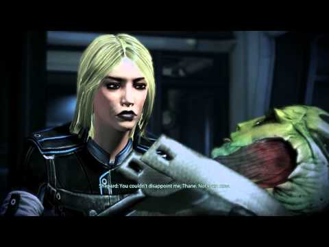 Mass Effect 3 - Platinum blonde female Shepard - Thane dies :(