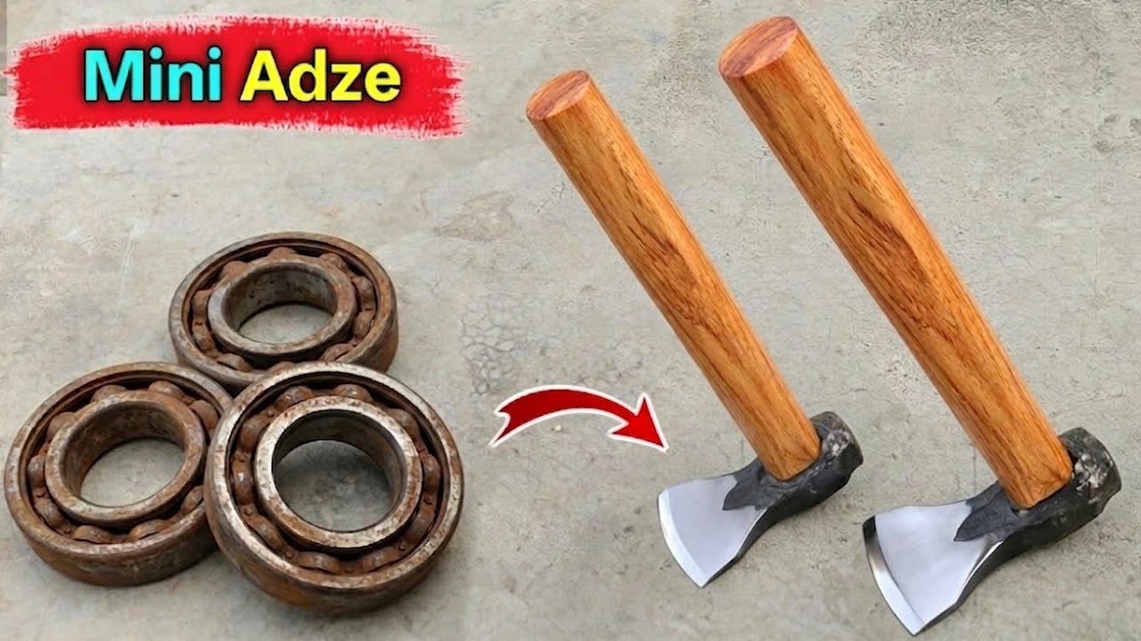 Forging a Adze From Old Bearing Ring | making a Adze | making a Basula | how to make Adze 