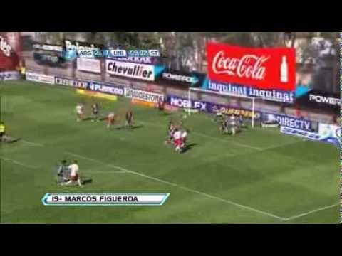 Gol de Figueroa. Argentinos 3 - Unión 1. Torneo Inicial 2012. Fecha 8. Fútbol Para Todos
